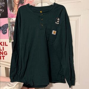 Carhartt long sleeve with Mickey Mouse Embroidery